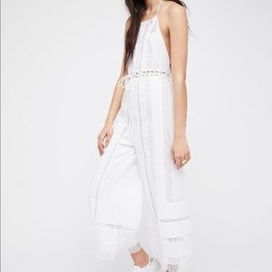 FREE PEOPLE - Sydney Sky Crochet Jumpsuit - Size L